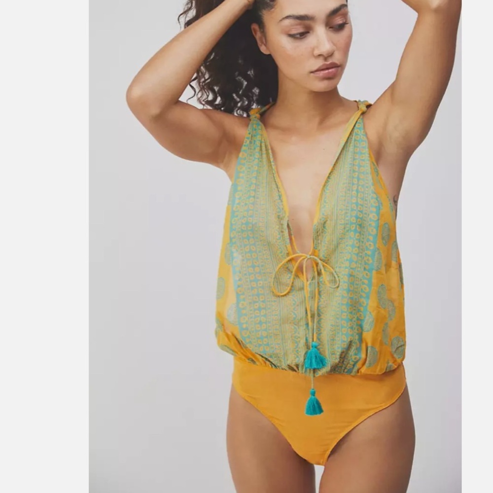 Free People Intimately Soul Of The Sun Bodysuit small